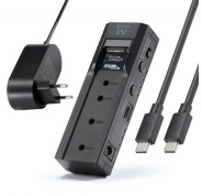 Ewent Clonador Doble Bahia - HDD/NVMe M2 - USB-C 3.2 Gen2 - Indicador LED - Conversor a SATA - Color Negro