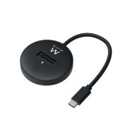 Ewent Estacion de Docking para SSD M.2 NVME - Soporte UASP y TRIM - Cable de 50cm - Color Negro