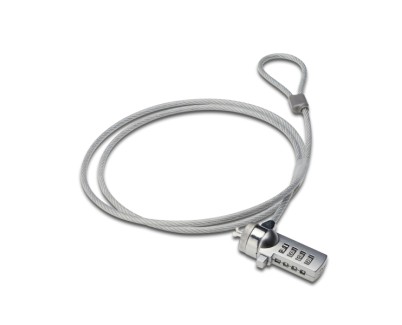 Ewent EW1241 Candado para Portatil con Combinacion - cable 1.5m - Color Plata