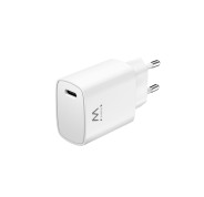 Ewent EW1320 Cargador USB-C 20 W - Carga Rapida - Alta Eficencia - Color Blanco