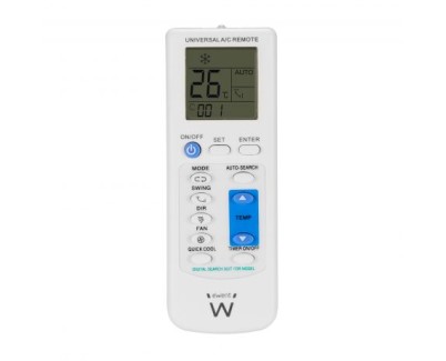 Ewent EW1579 Mando a Distancia Universal Aire Acondicionado - Color Blanco