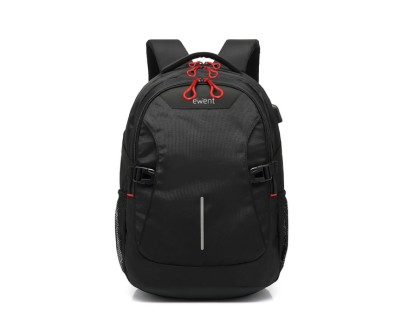 Ewent EW2526 Mochila para Portatil hasta 15\" - Puerto USB - Tirantes Ajustables - color Negro