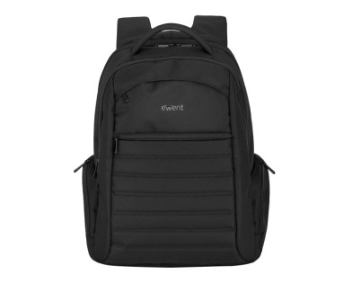 Ewent EW2528 Mochila Urban Notebook - hasta 17\" - 5 Compartimentos - Material a prueba de Agua - Color Negro