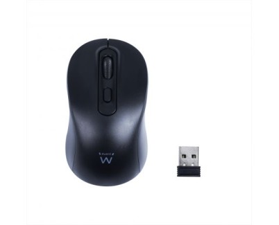 Ewent EW3218 Raton Inalambrico USB 1600dpi - 4 Botones - Uso Ambidiestro - Color Negro