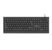 Ewent EW3286 Teclado USB con Lector Inteligente de Tipo PC/SC 2.0 como DNIe o Tarjeta Sanitaria Española - Idioma Español - Color Negro