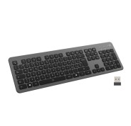 Ewent EW3296 Teclado Inalambrico Multiconexion - 3 Conexiones Simultaneas - 1xWireless 2.4GHz, 2xBluetooth 5.0 - Color Negro