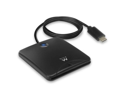 Ewent Lector de Tarjeta Inteligente DNI USB-C - Color Negro