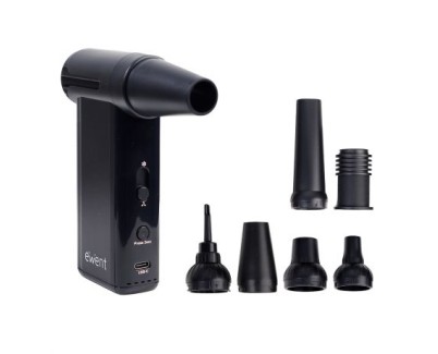 Ewent Pistola de Aire Comprimido - Aspirador, Bomba de Vacio e Inflador - 8 Velocidades -130000 RPM  - Bateria de 5000mah - Color Negro