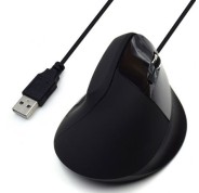 Ewent Raton Ergonomico Vertical USB 1800dpi - 5 Botones - Uso Diestro - Cable de 1.23m - Color Negro