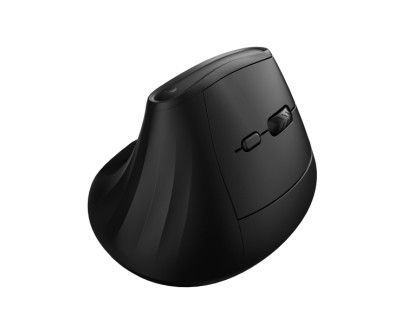 Ewent Raton Inalambrico - 4000dpi - Receptor USB-A de 2.4Ghz - Bluetooth 5.1 - Ergonomico - 6 Botones - Agarre Vertical - Color Negro