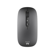 Ewent Raton Inalambrico - Conectividad Multidispositivo - Activacion Asistente IA - Recargable - 6 Botones - Bateria de 500mAh - Color Negro