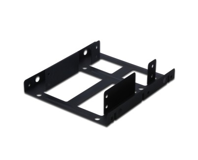 Ewent Soporte Adaptador de Montaje para Disco Duro HDD/SSD - Admite 1 HDD de 3.5\" o 2 HDD/SSD de 2.5\" - Aluminio Solido - Incluye Tornillos - Color Negro