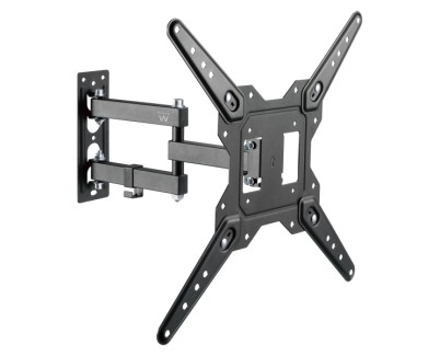 Ewent Soporte de Pared para TV de 23\" hasta 55\"- Movimiento Completo- 3 Pivotes- VESA Maximo 400x400 Color Negro