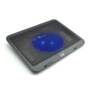 Ewent Soporte para Portatil - 1 Ventilador Silencioso hasta 15.6\" - Color Negro