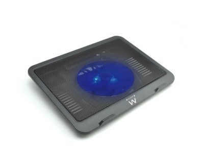 Ewent Soporte para Portatil - 1 Ventilador Silencioso hasta 15.6\" - Color Negro