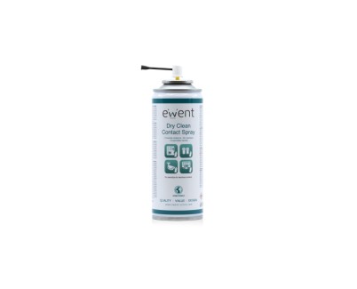 Ewent Spray de Limpieza para Contactos - 200ml - Limpieza en Seco - Color Incoloro