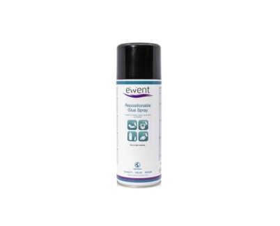 Ewent Spray de Pegamento Reposicionable - Secado Rapido - 395gr - Color Transparente