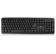 Ewent Teclado con Cable - Diseño Slim - Cable USB-A de 1.35m - Color Negro