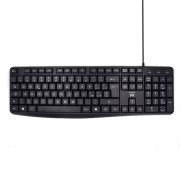 Ewent Teclado con Cable USB - Disposicion Italiana QWERTY IT - Cable de 1.35m - Teclas de Bajo Perfil y Silenciosas - Color Negro