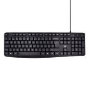 Ewent Teclado con Cable USB - Disposicion Portuguesa QWERTY PT - Cable de 1.35m - Teclas de Bajo Perfil y Silenciosas - Color Negro
