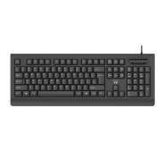 Ewent Teclado con Cable USB - Disposicion Portuguesa QWERTY PT - Cable de 1.5m - Plug and Play - Color Negro
