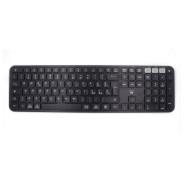 Ewent Teclado Inalambrico - Modo Ahorro de Energia - Disposicion Italiana QWERTY IT - 1x Bateria AAA (Incluida) - Alcance hasta 10m - Color Negro