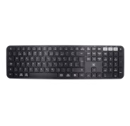 Ewent Teclado Inalambrico - Modo Ahorro de Energia - Disposicion Portuguesa QWERTY PT - Receptor USB-A 2.4Hz - 1x Bateria AAA (Incluida) - Alcance hasta 10m - Color Negro