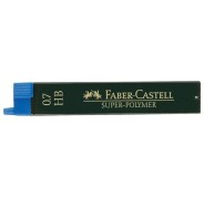 Faber-Castell 9067 Pack de 12 Minas Super-Polymer para Portaminas 0.7 HB - Resistentes y Suaves