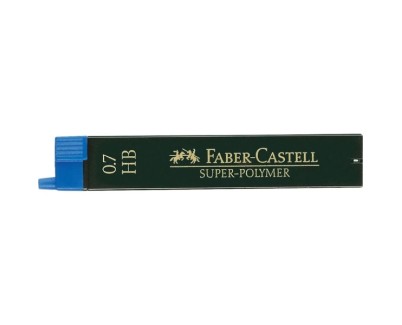 Faber-Castell 9067 Pack de 12 Minas Super-Polymer para Portaminas 0.7 HB - Resistentes y Suaves