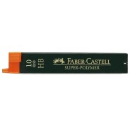 Faber-Castell 9069 Pack de 12 Minas Super-Polymer para Portaminas 1.0 HB - Resistentes y Suaves
