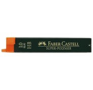 Faber-Castell 9069 Pack de 12 Minas Super-Polymer para Portaminas 1.0 HB - Resistentes y Suaves