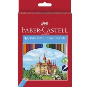 Faber-Castell Classic Colour Pack de 36 Lapices de Colores Hexagonales - Resistencia a la Rotura - Colores Surtidos