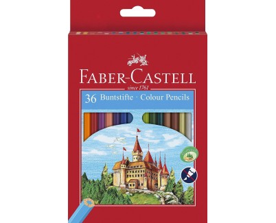 Faber-Castell Classic Colour Pack de 36 Lapices de Colores Hexagonales - Resistencia a la Rotura - Colores Surtidos