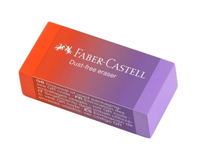 Faber-Castell Dust Free Flow Expositor con 24 Gomas de Borrar - Libre de PVC - Bajo  Residuo - Colores Surtidos