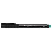 Faber-Castell Multimark Rotulador Permanente - Ancho de Trazo 0.4mm - Goma de Borrar Integrada - Resistente a la Luz y al Agua - Color Negro