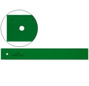 Faber-Castell Regla Tecnica Recta 30cm - Color Verde Transparente