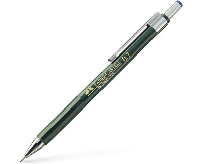 Faber-Castell TK-Fine 9713 Portaminas - Mina HB - Trazo 0.7mm - Goma de Borra Integrada