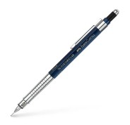 Faber-Castell TK-Fine Vario L Portaminas HB 0.5mm - Con Goma de Borrar - Clip de Metal - Color Azul