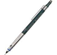 Faber-Castell TK-Fine Vario L Portaminas HB 0.7mm - Con Goma de Borrar - Clip de Metal - Color Verde