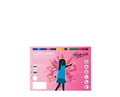 Fabrisa Pack de 100 Cartulinas 180 g/m&sup2; - Tama&ntilde;o A4 - Color Blanco