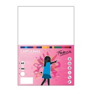 Fabrisa Pack de 25 Cartulinas 180 g/m² - Tamaño A3 - Color Blanco