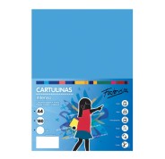 Fabrisa Pack de 50 Cartulinas 180 g/m² - Tamaño A4 - Color Azul Turquesa