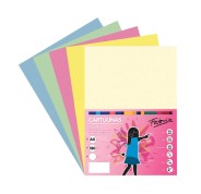 Fabrisa Pack de 50 Cartulinas 180 g/m² - Tamaño A4 - Colores Pastel Surtidos