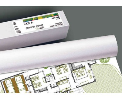 Fabrisa Plus Bobina de Papel para Plotter 80gr - Medidas 610mm x 50m