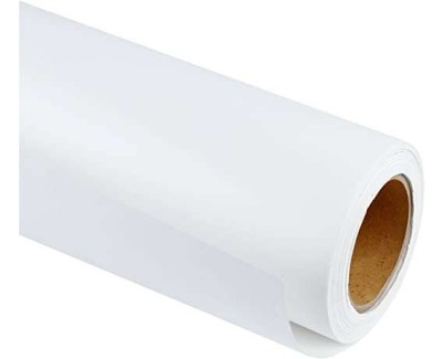Fabrisa Rollo de Papel Kraft Verjurado 70gr 1x25m - Color Blanco