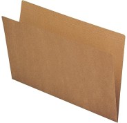 Fade Subcarpetas Simples - Formato A4 - Cartulina Kraft de 230g/m2 - Certificado Ecolabel - Color Marron