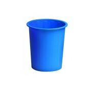 Faibo Papelera con Capacidad de 14L - Fabricada en Polipropileno - Paredes Cerradas - Apilable - Color Azul