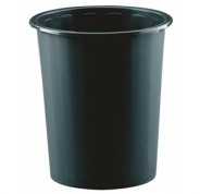 Faibo Papelera con Capacidad de 14L - Fabricada en Polipropileno - Paredes Cerradas - Apilable - Color Negro
