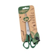 Faibo Tijeras de Oficina 16cm - Acero Inoxidable - Punta Roma - Color Verde Oscuro