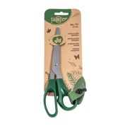 Faibo Tijeras de Oficina 21cm - Acero Inoxidable - Empuñadura Ergonomica - Punta Roma - Color Verde Oscuro